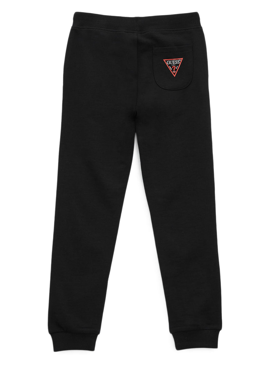 GUESS Kids Big Boy Black Basic Active Pants (7-16) L93Q24KAUG0 Back View