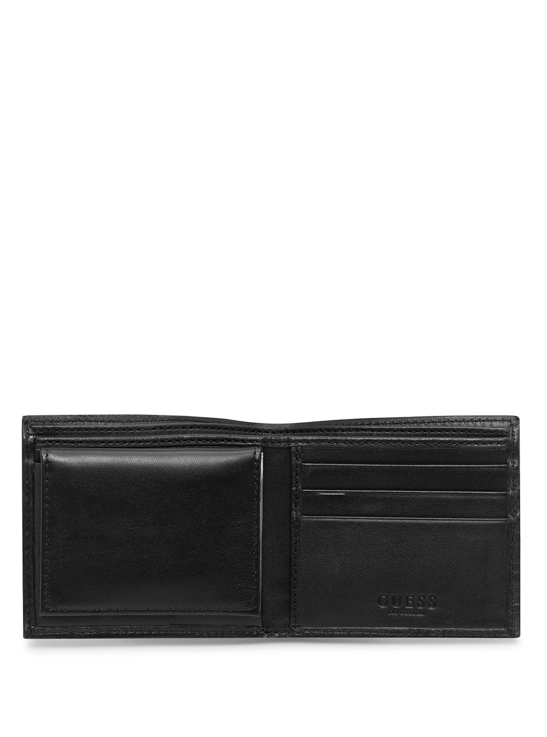 GUESS Men's Black Ramona Passcase Wallet 31GUE22095 Inside View