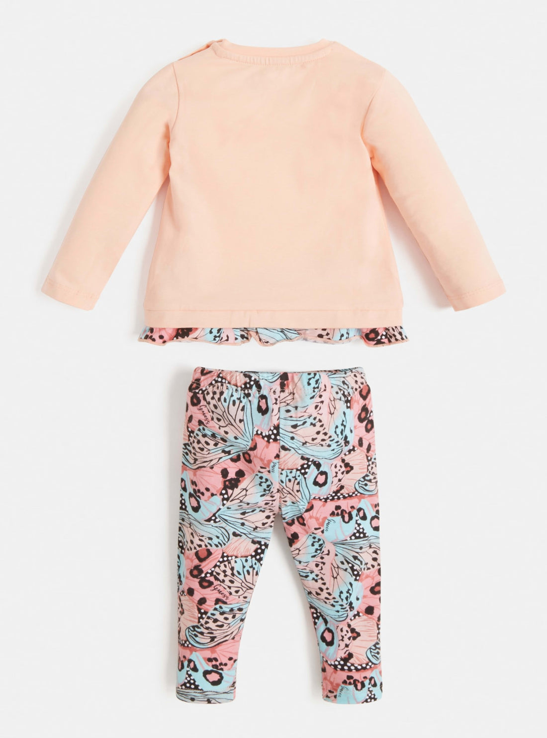 GUESS Baby Girl Pink Multi Wonderful Day 2-Piece Set (3-12m) A1BG15J1311 Back View