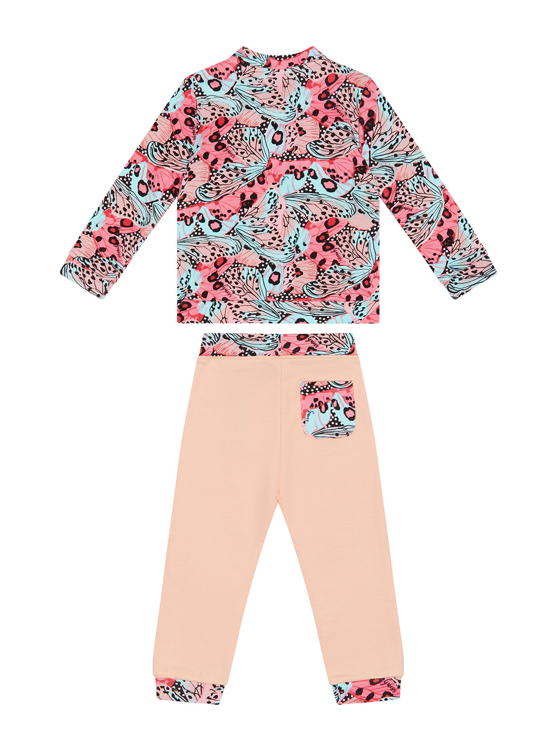  GUESS Baby Girl Print Butterfly Active Top And Bottom 2-Piece Set (3-18m) A1BG16KAD70 Back View