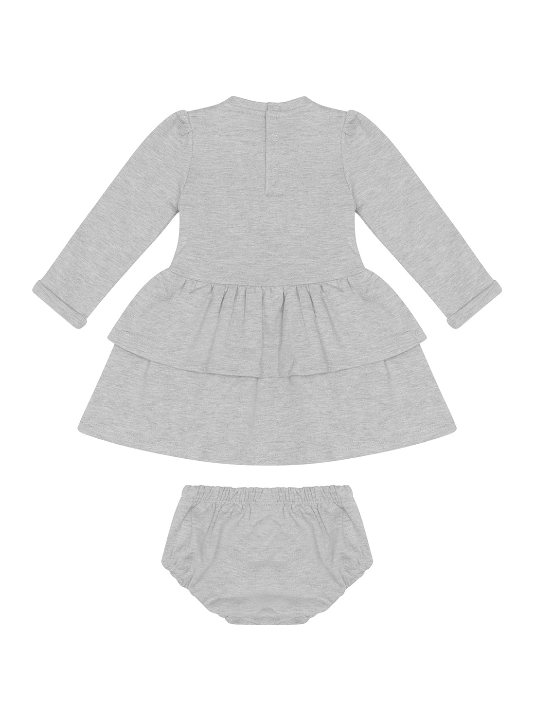 GUESS Baby Girl Grey Set Active Dress and Panties (3-18m) A1BK16KAD70 Back View