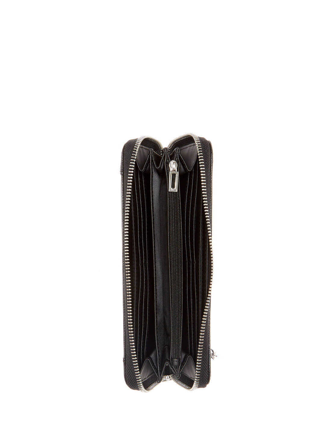 GUESS Women's Black Naya Large Wallet BL788146 Inside View
