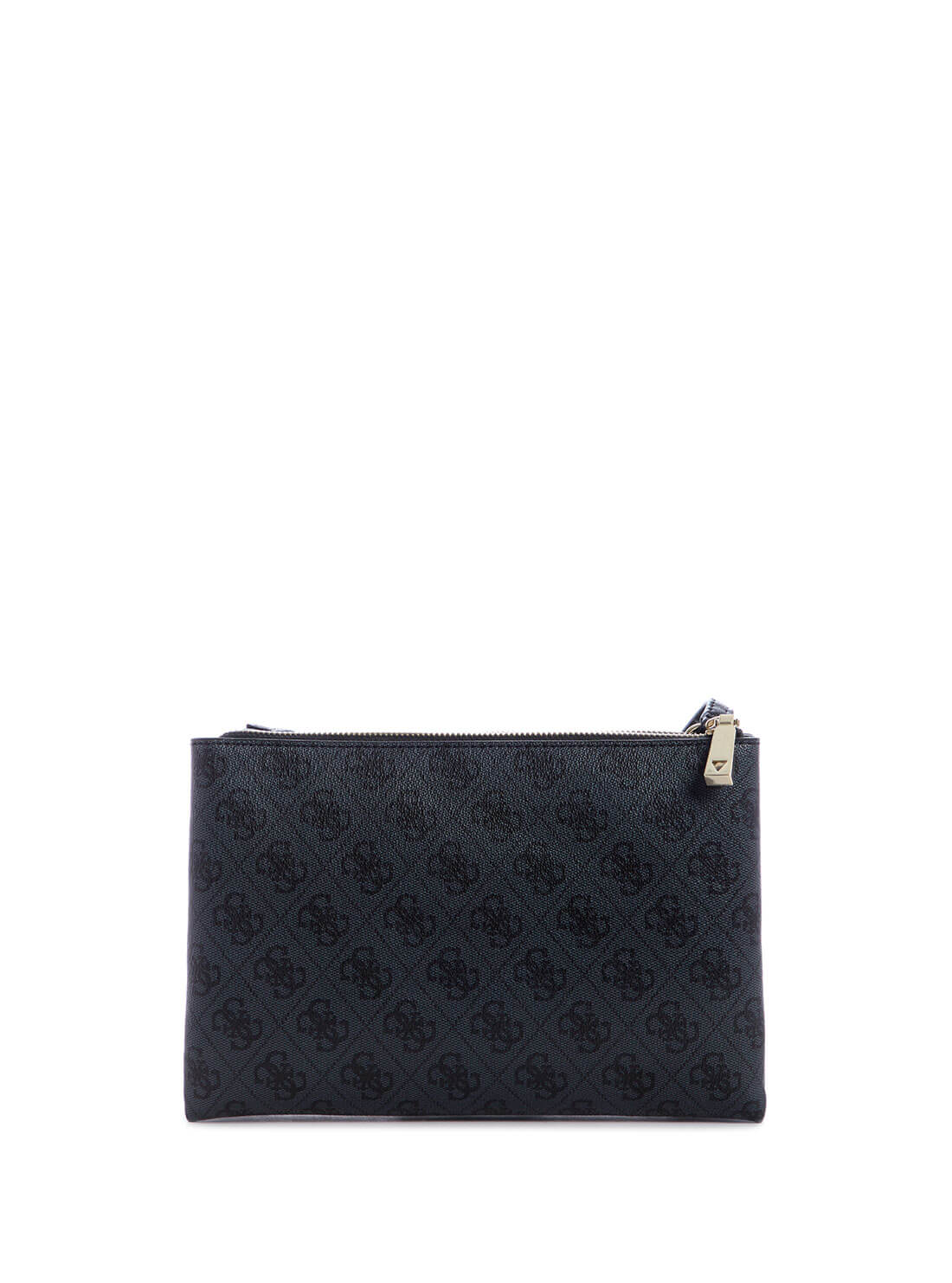 GUESS Women's Black Naya Double Zip Crossbody BL788170 Back View