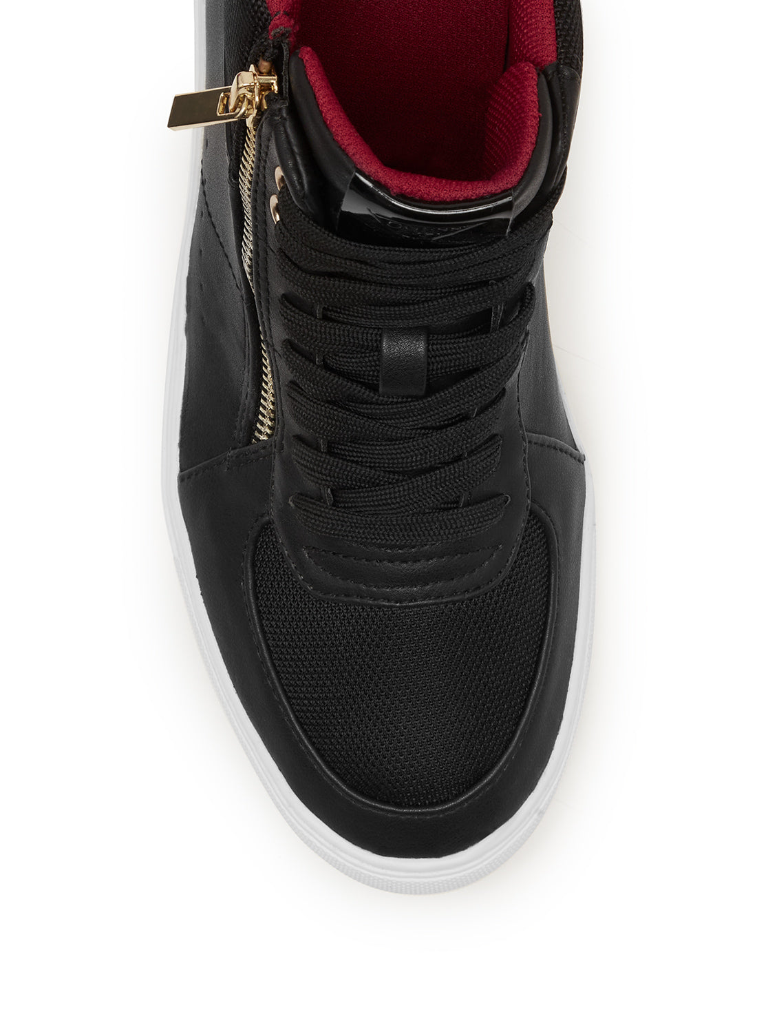 GUESS Men's Black Bowler High Top Sneakers BOWLER Top View