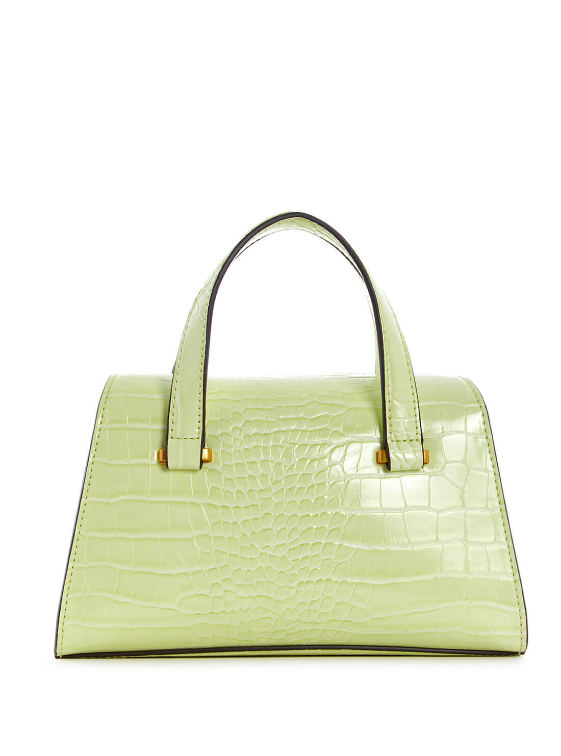 GUESS Womens  Green Croc Stephi Mini Satchel CA787576 Back View