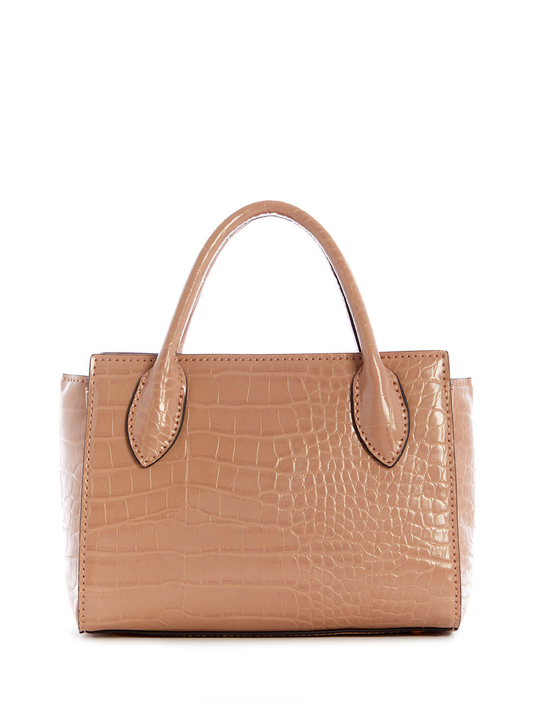 GUESS Women's Camel Croc Enisa Mini Satchel CA842176 Back View