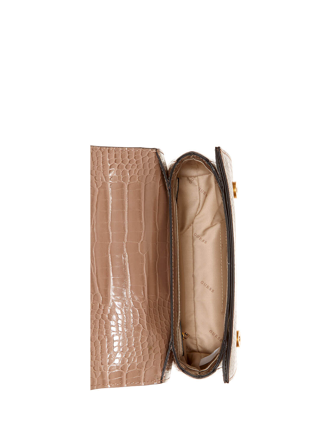 GUESS Womens  Taupe Katey Convertible Crossbody CB787021 Inside View
