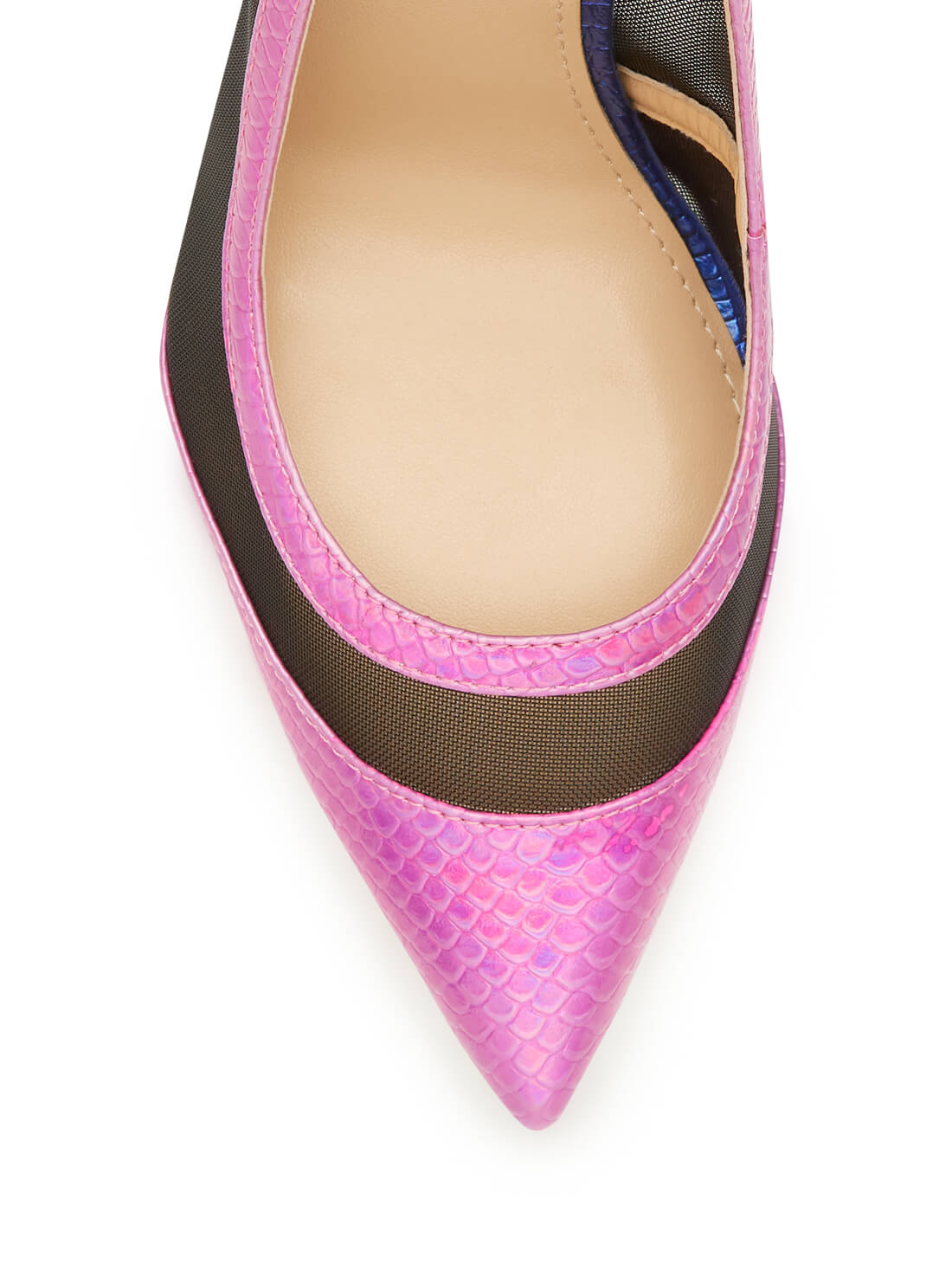 GUESS Women's Black Multi Ciera Pump Heels CIERA-A Top View