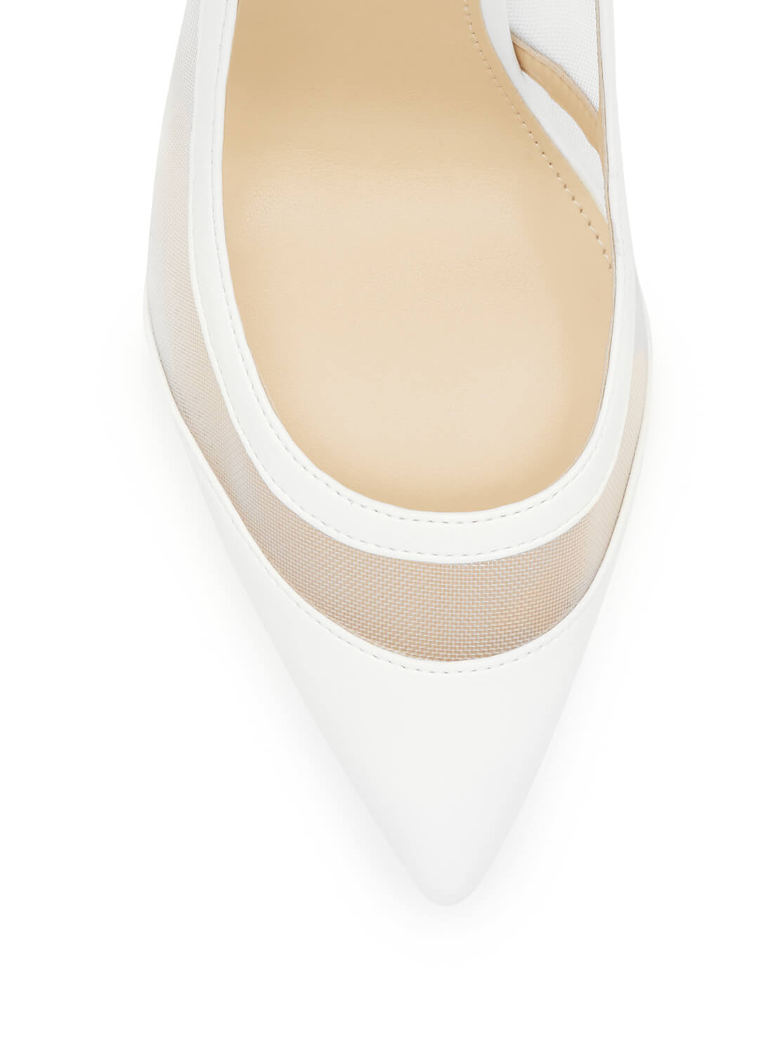 GUESS Women's White Ciera Pump Heels CIERA-A Top View
