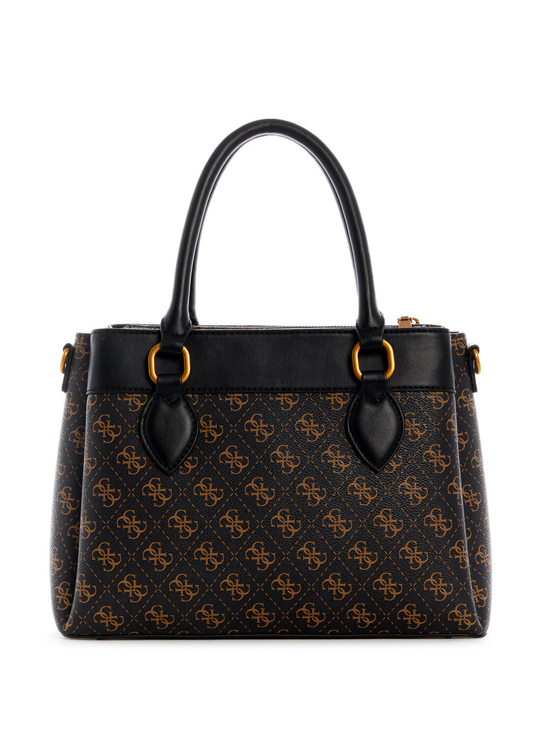 GUESS Women's Brown Kasinta 3 Compartment Satchel EB840506 Back View
