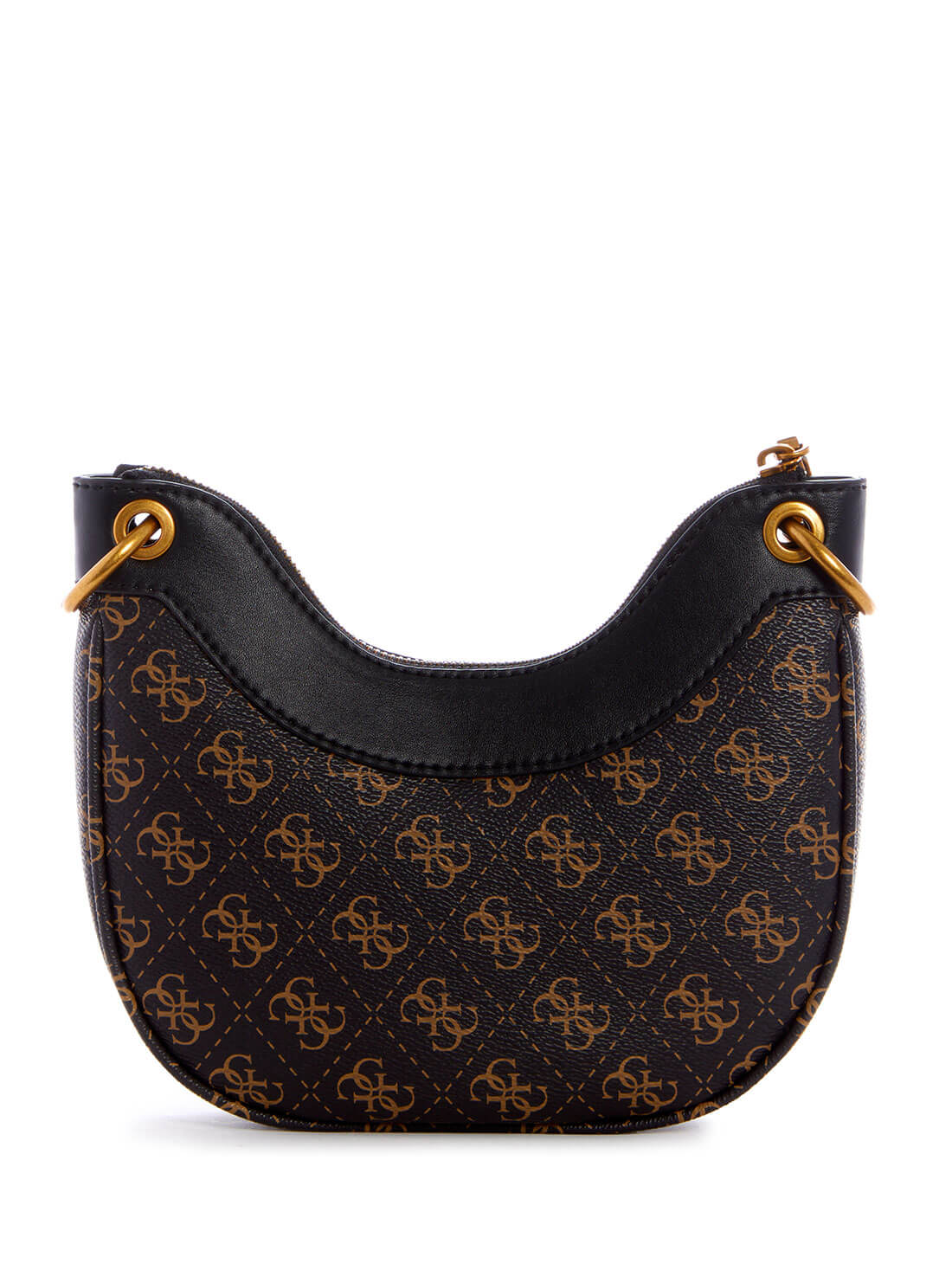 GUESS Women's Brown Multi Kasinta Mini Hobo Satchel EB840576 Back View