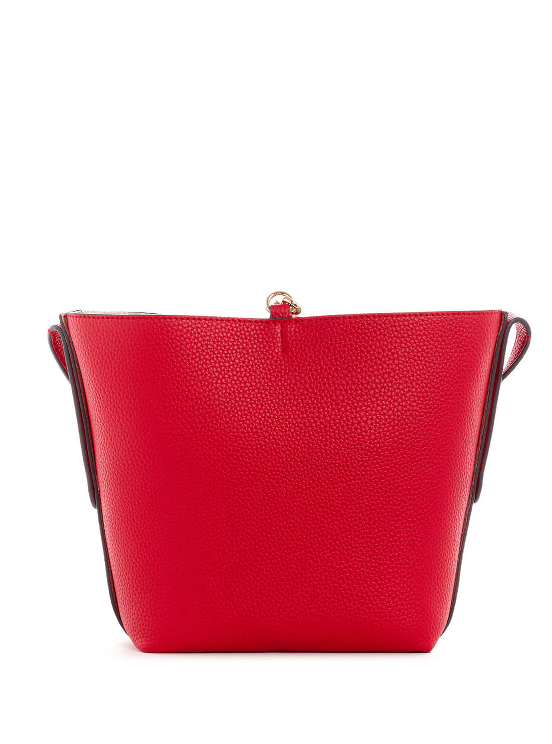GUESS Women's Eco Red Brenton Bucket Bag EVG839001 Back View