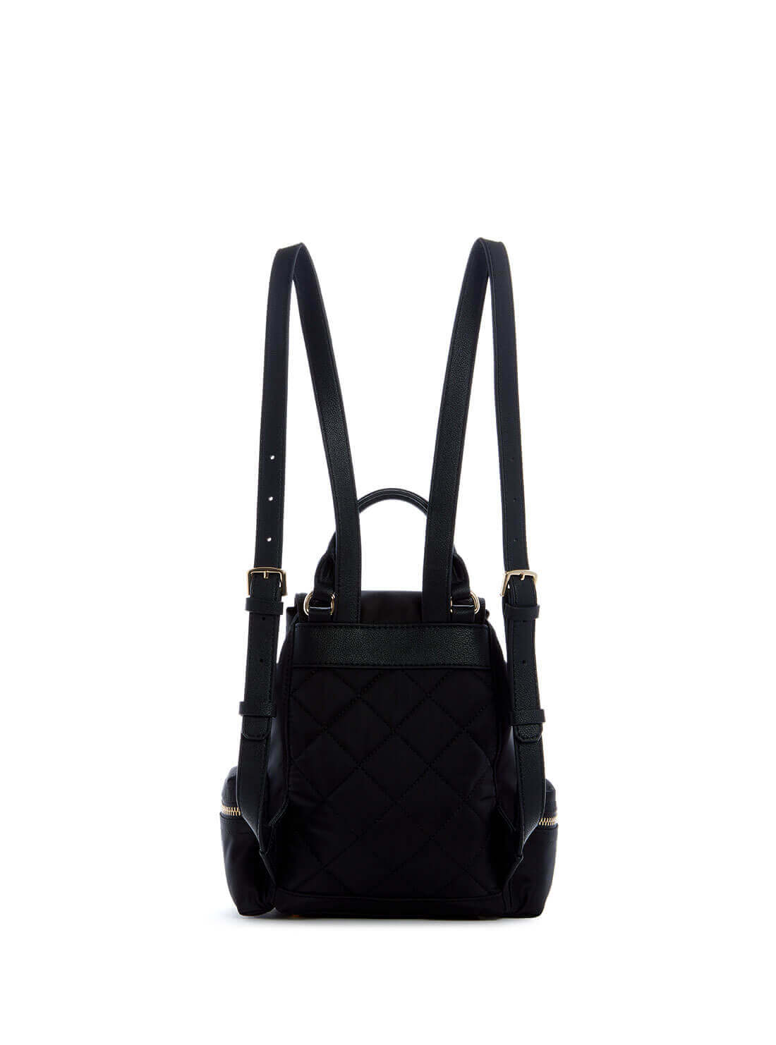 GUESS Women's Eco Black Gemma Small Backpack EYG839531 Back View