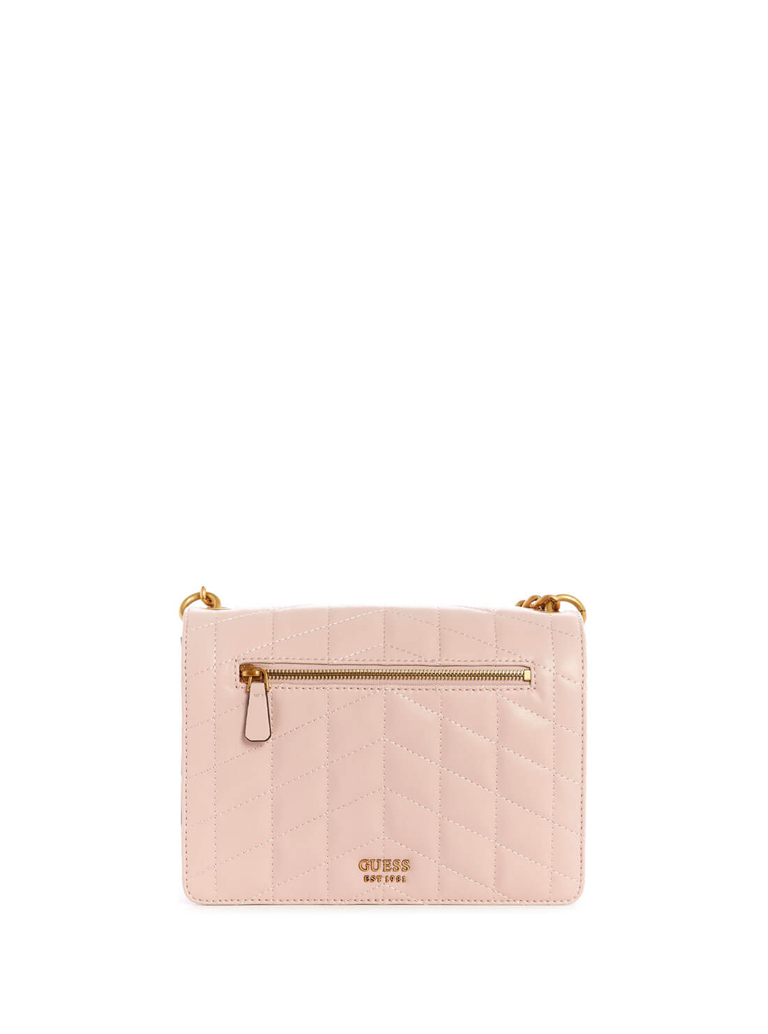 GUESS Womens Beige Abey Zip Organiser Wallet QB840419 Back View