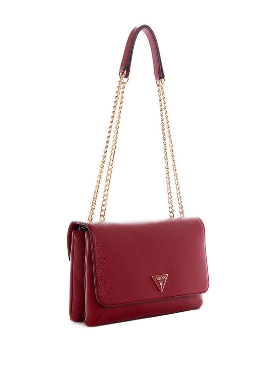GUESS Womens Red Ynes Convertible Crossbody Bag VG840221 Side View