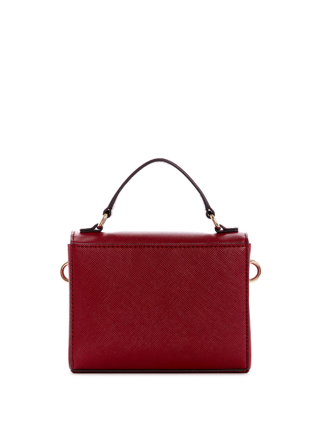 GUESS Womens Red Ynes Mini Crossbody Bag VG840278 Back View