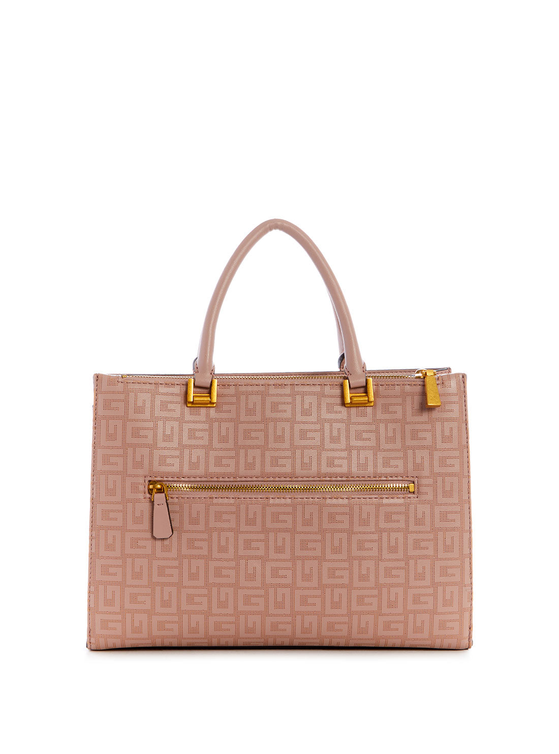 GUESS Womens Biscuit Pink Atene Society Satchel XA841906 Back View