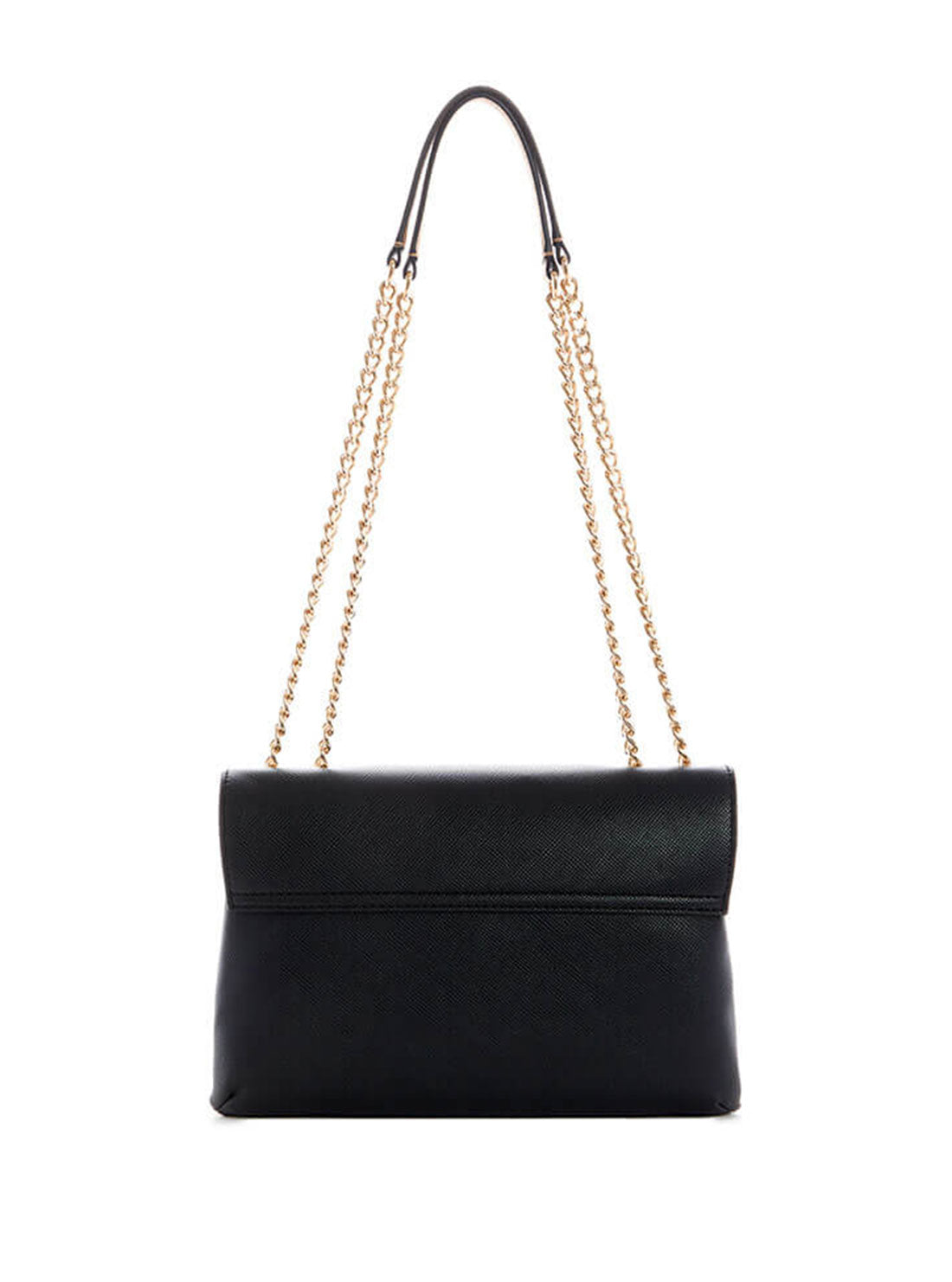 GUESS Womens Black Ynes Convertible Crossbody Bag VG840221 Back View