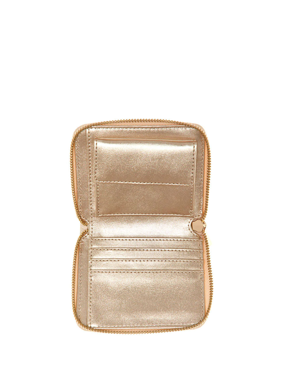 GUESS Womens  Red Laurel Small Zip Wallet VA850037 Inside View