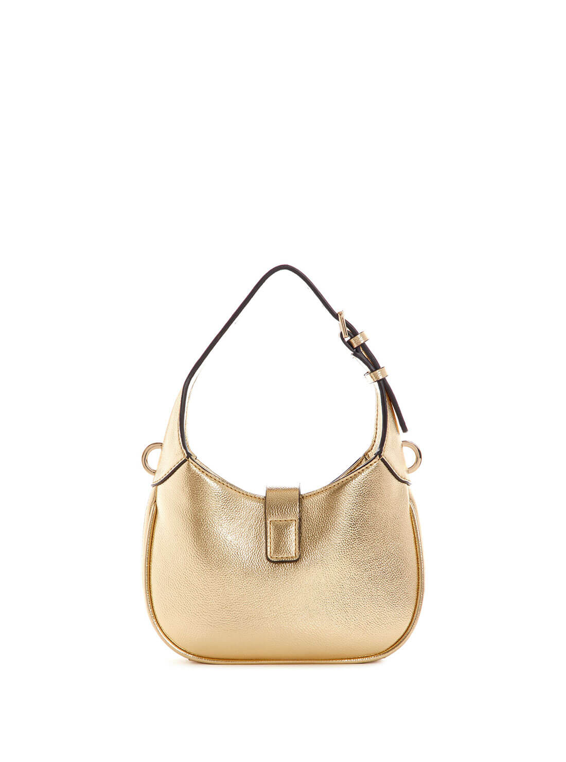 GUESS Womens  Gold Maimie Mini Hobo Bag MG840977 Back View