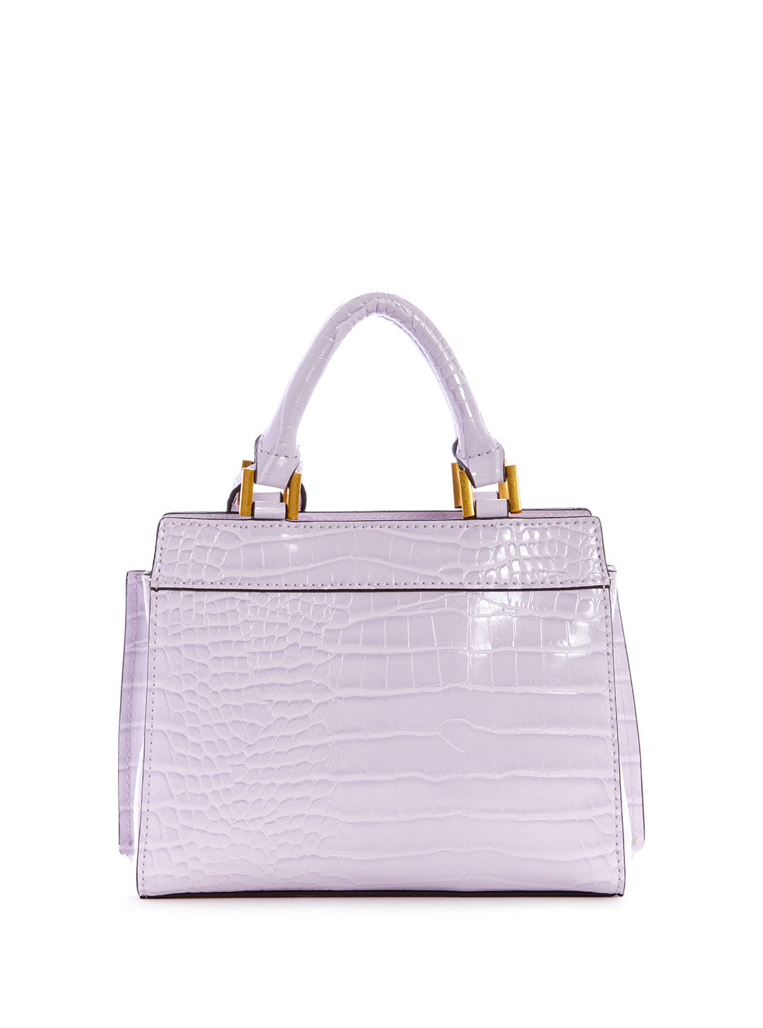 GUESS Women's Lilac Katey Croc Mini Satchel CA849473 Back View
