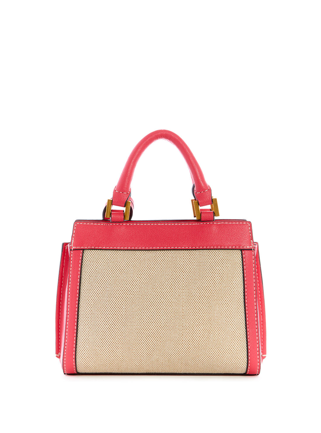 GUESS Womens  Camelia Pink Katey Canvas Mini Satchel HA787073 Back View