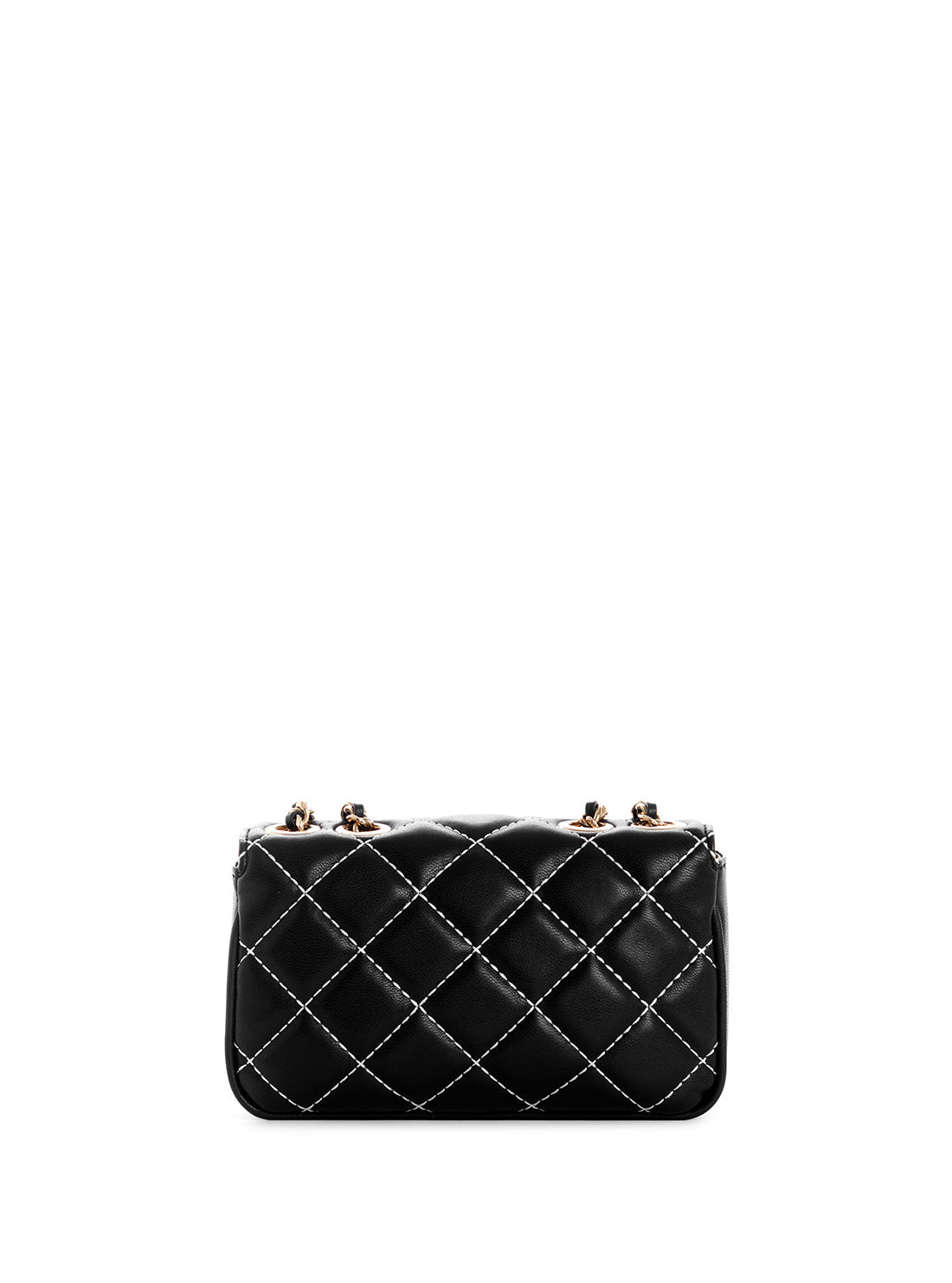 GUESS Womens Black Cessily Micro Mini Crossbody Bag QC767978 Back View