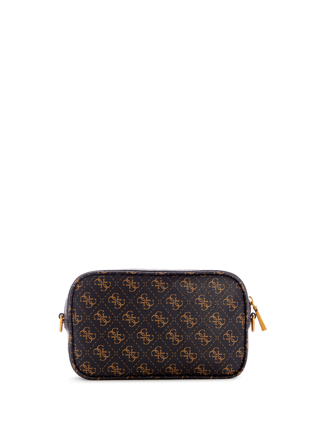 GUESS Womens Black Brown No Limit Logo Crossbody Bag SB848614 Back View