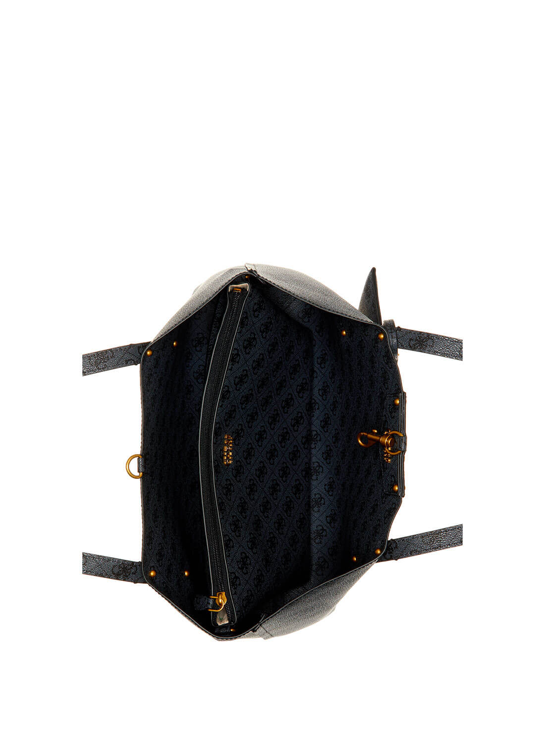 GUESS Women's Eco Black Brenton Tote Bag ESB839023 Inside View