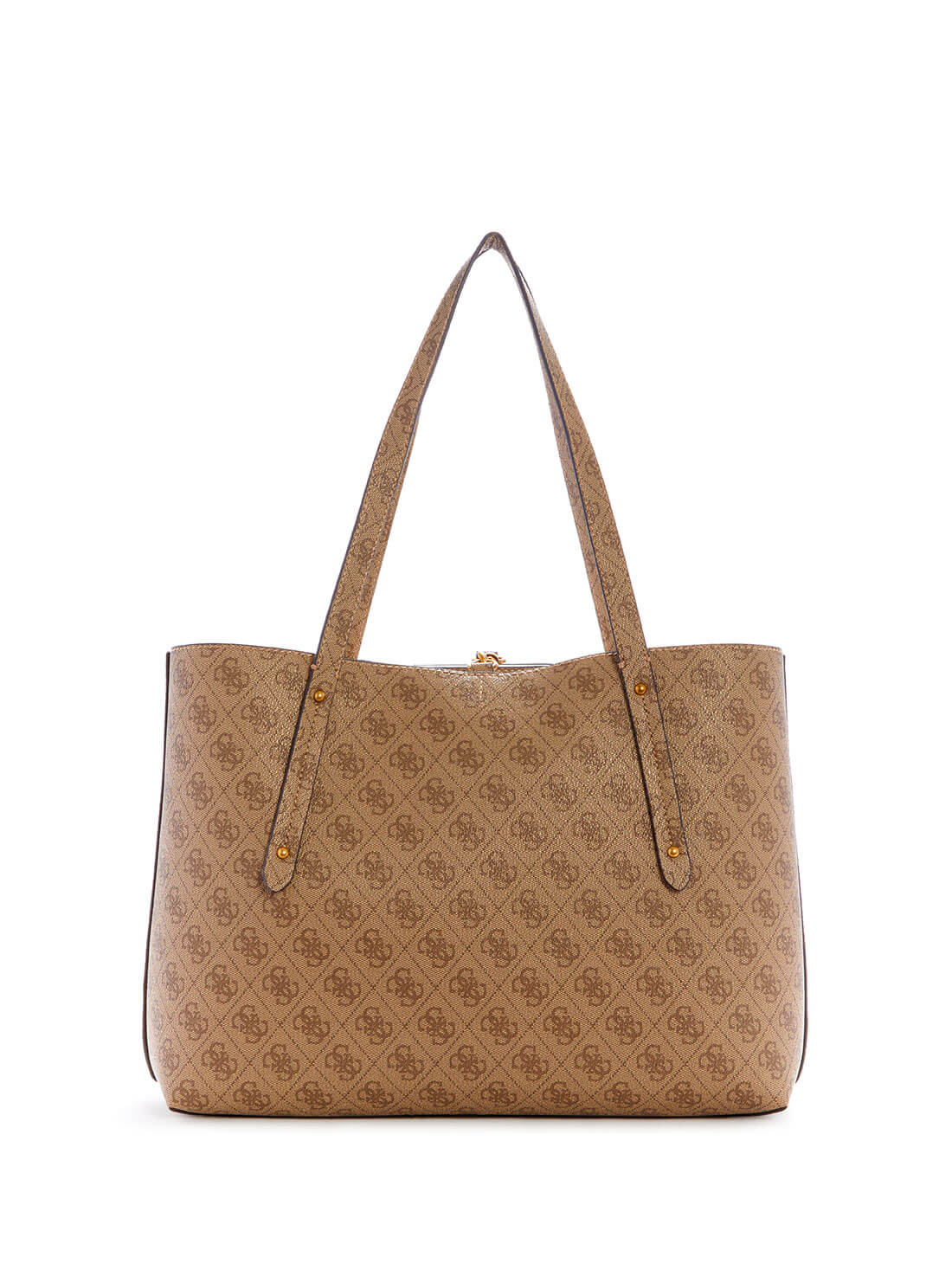 GUESS Women's Eco Brown Brenton Tote Bag ESB839023 Back View