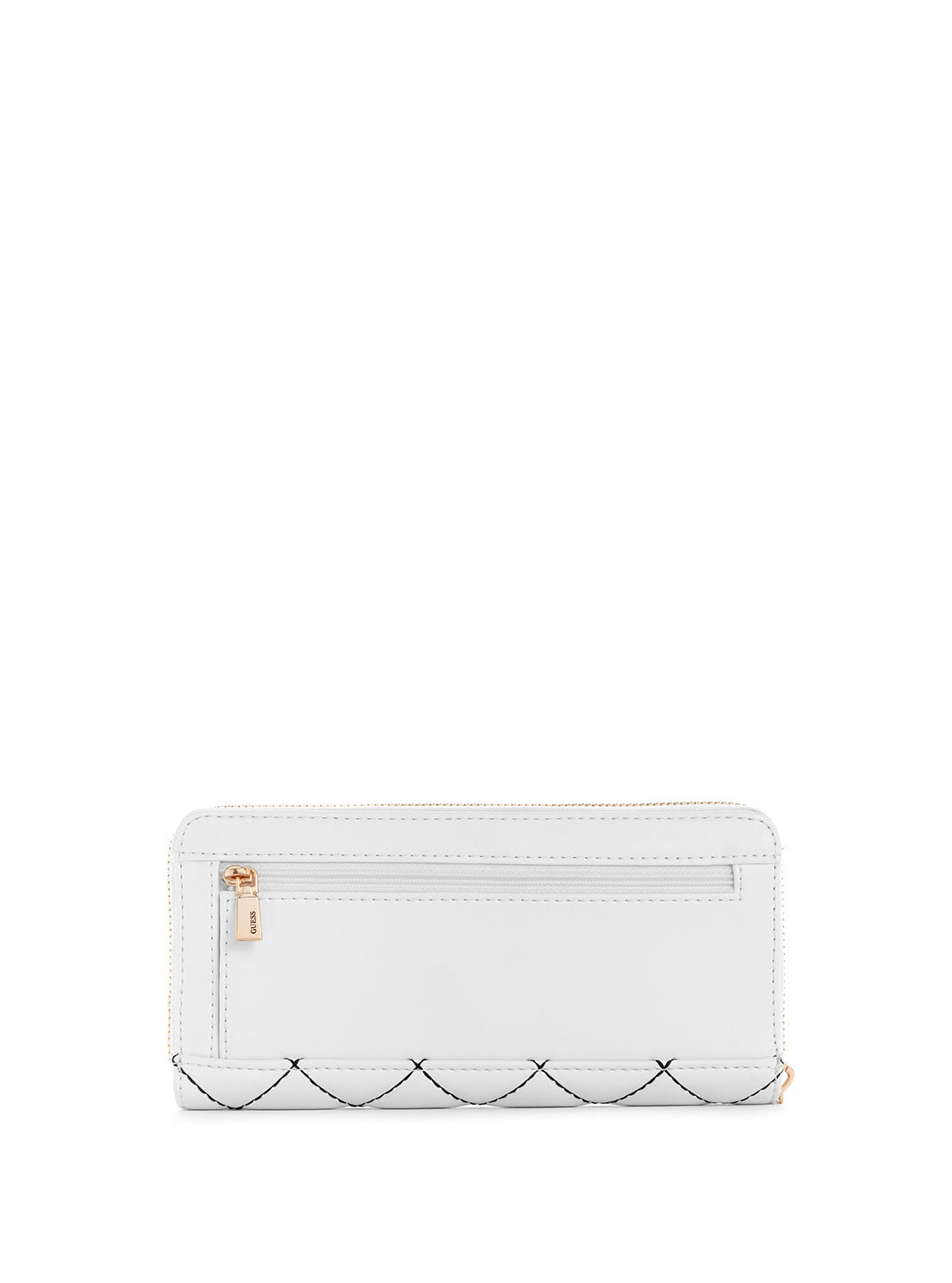 GUESS Womens White Multi Quilted Cessily Large Wallet QC767946 Back View