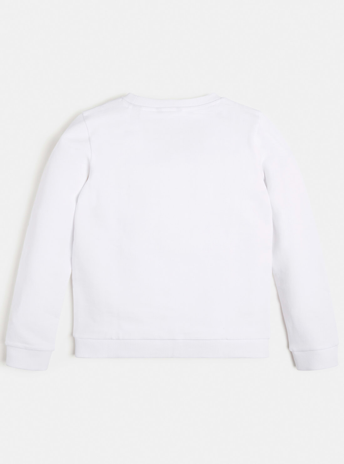 GUESS Big Girls White Active Logo Sweatshirt (7-16) J74Q10K5WK0 Back View