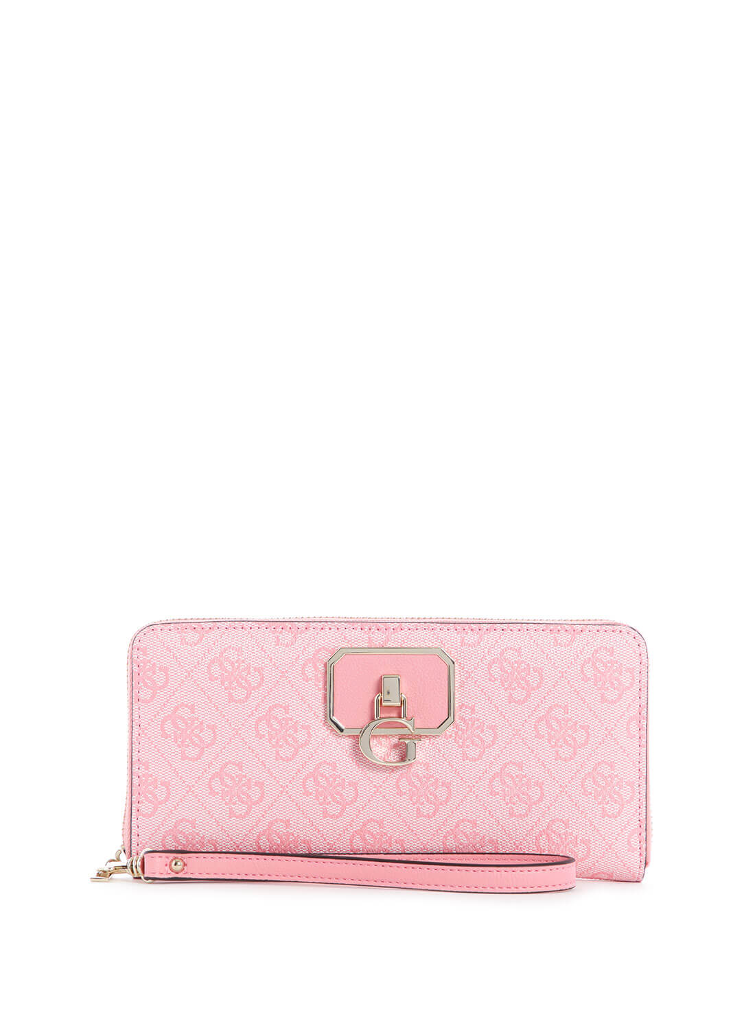 GUESS Womens Pink Alisa Large Wallet SG812346 Front View