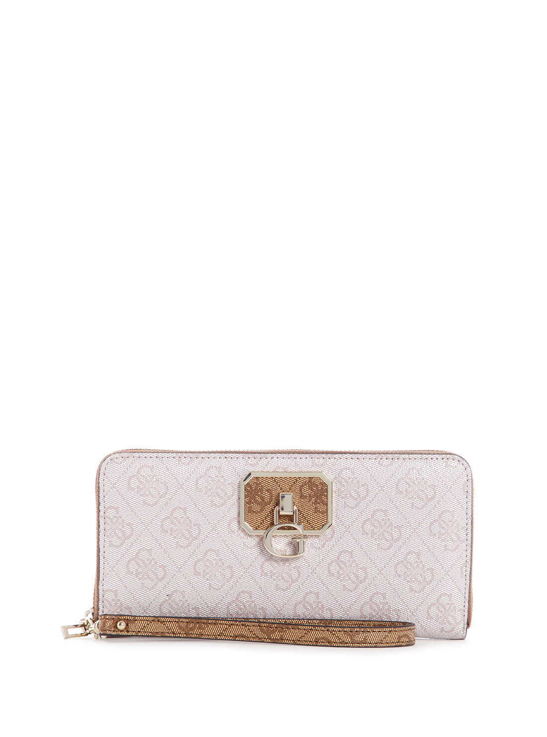 GUESS Womens Pink Multi Alisa Large Wallet SG812346 Front View