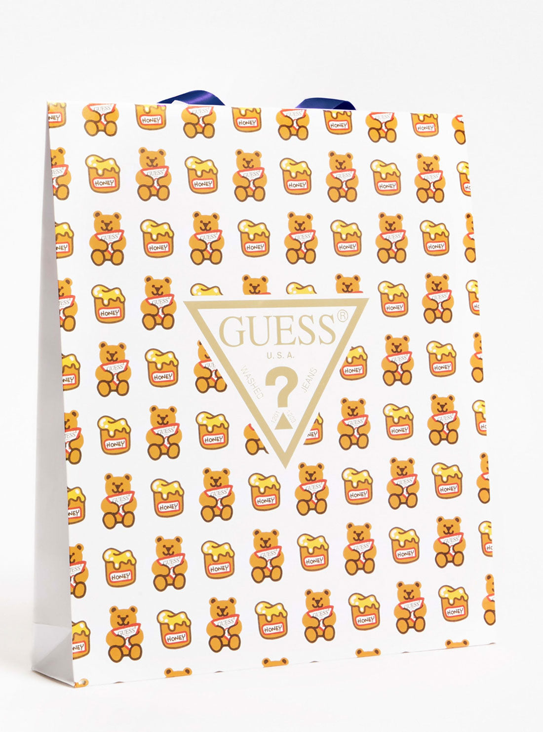 GUESS Baby Boy Blue Anchor Print Onesie And Pants 2-Piece Set (0-12m) P2RG05KA6W0 Gift Box Front  View