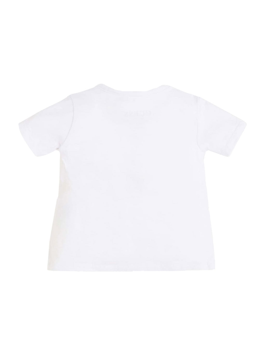 GUESS Baby Girl White Multi Teddy Logo T-Shirt (6-24m) A2RI00K6YW1 Back View