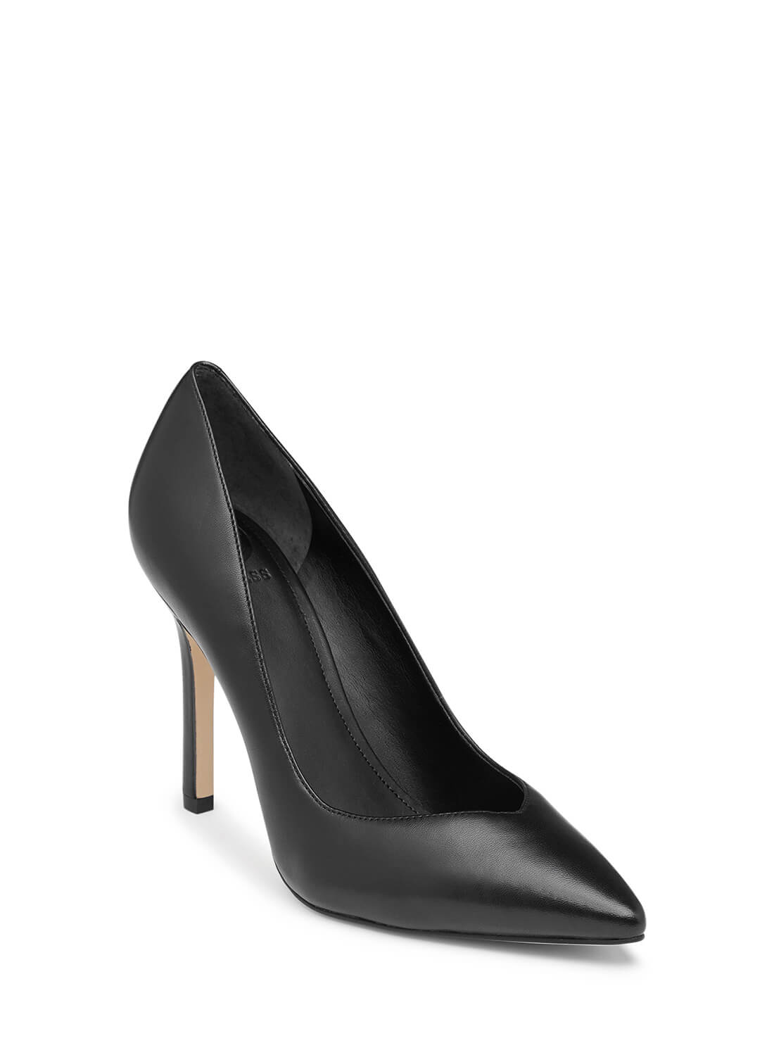 GUESS Womens Black Becool Pump Heels BECOOL2 Angle View