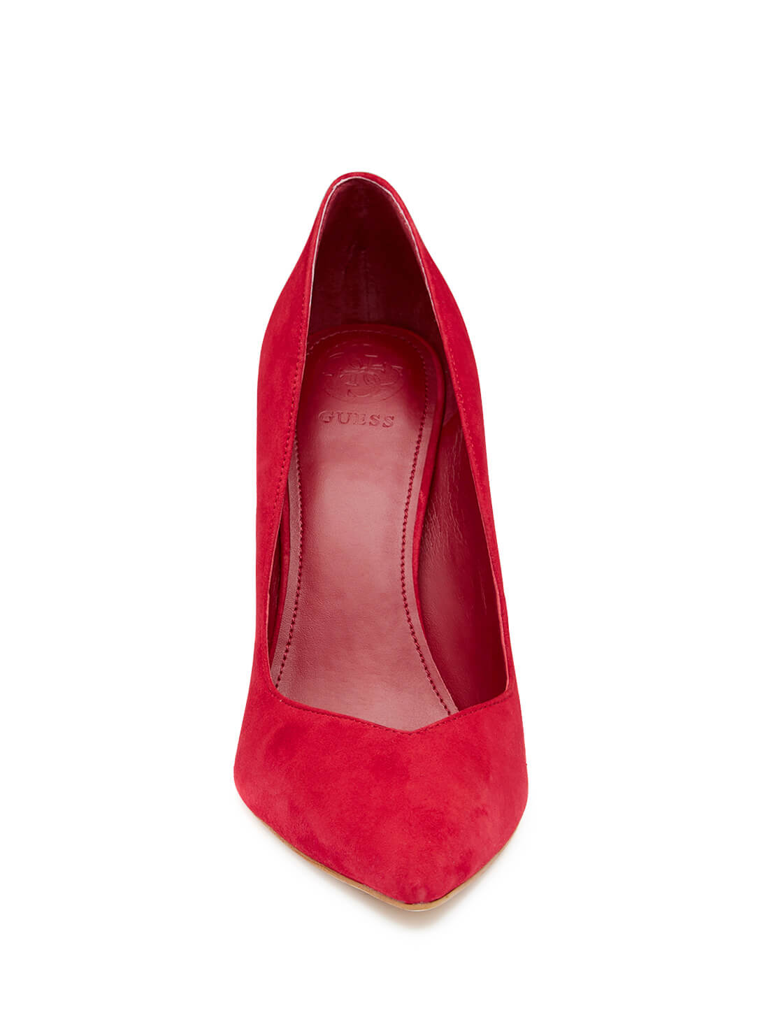 GUESS Women's Red Becool Pump Heels BECOOL2 Front View