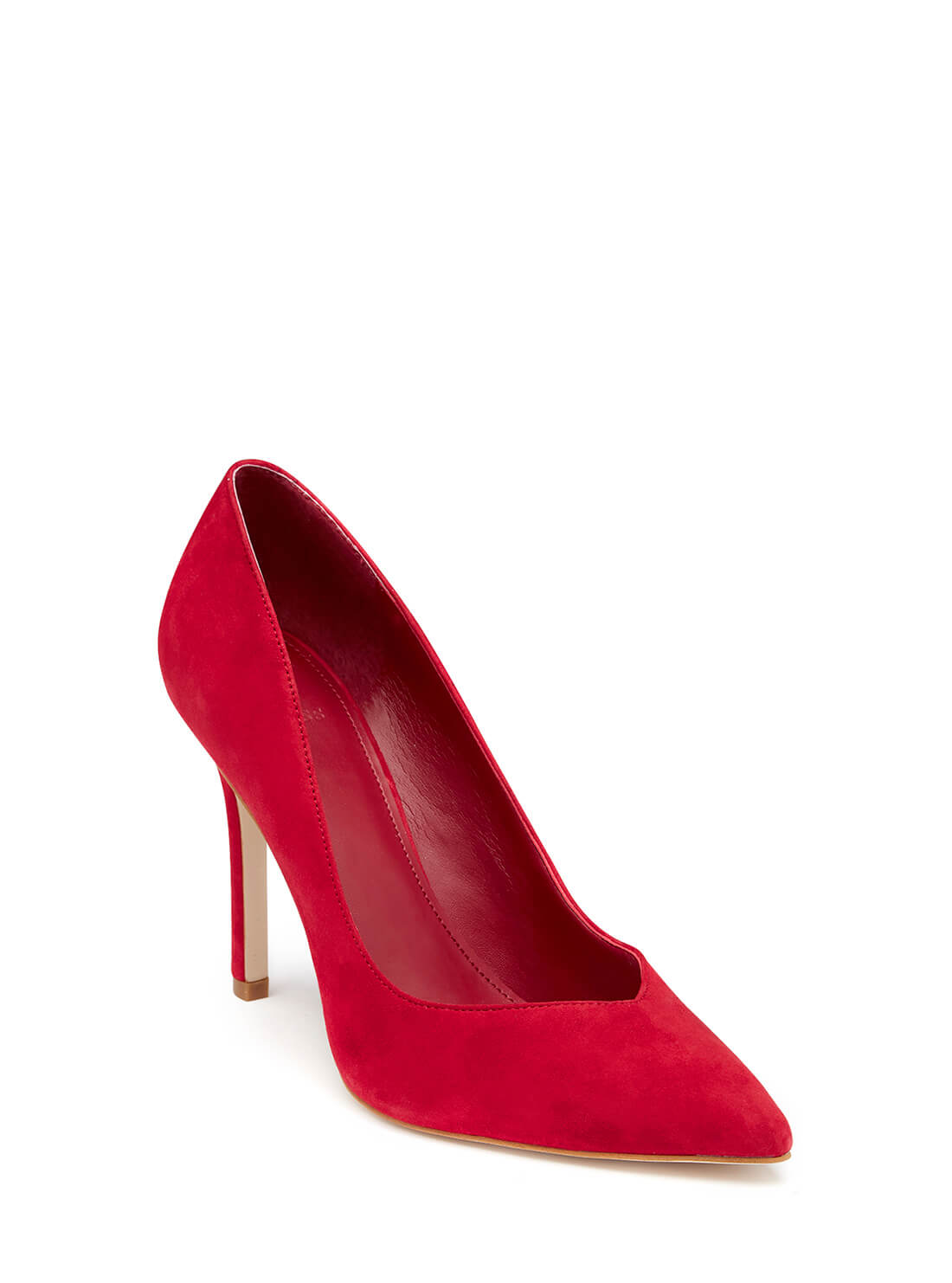 GUESS Women's Red Becool Pump Heels BECOOL2 Front Side View