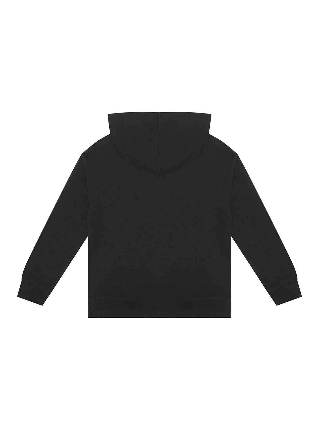 GUESS Kids Big Boy Lime Black Logo Hooded Zip Jacket (7-16) L2RQ01KA6R0 Back View