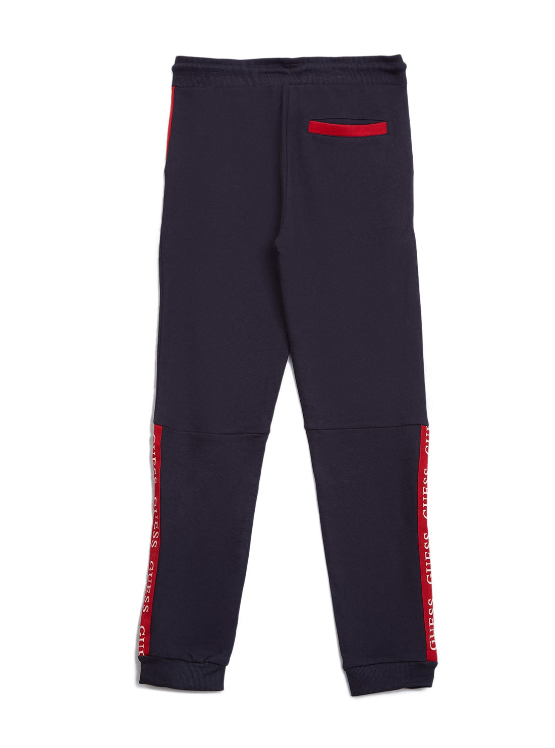 GUESS Big Boys Blue Multi Logo Active Trackpants (7-16) L2RQ11KA6R0 Back View