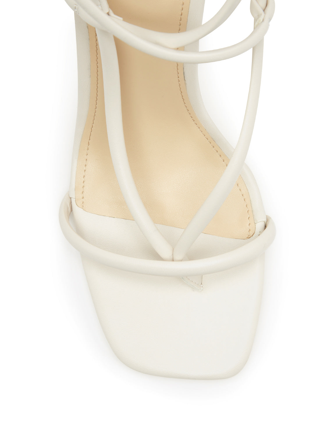 GUESS Women's Ivory Bilma Strappy Stiletto Heels BILMA Top View