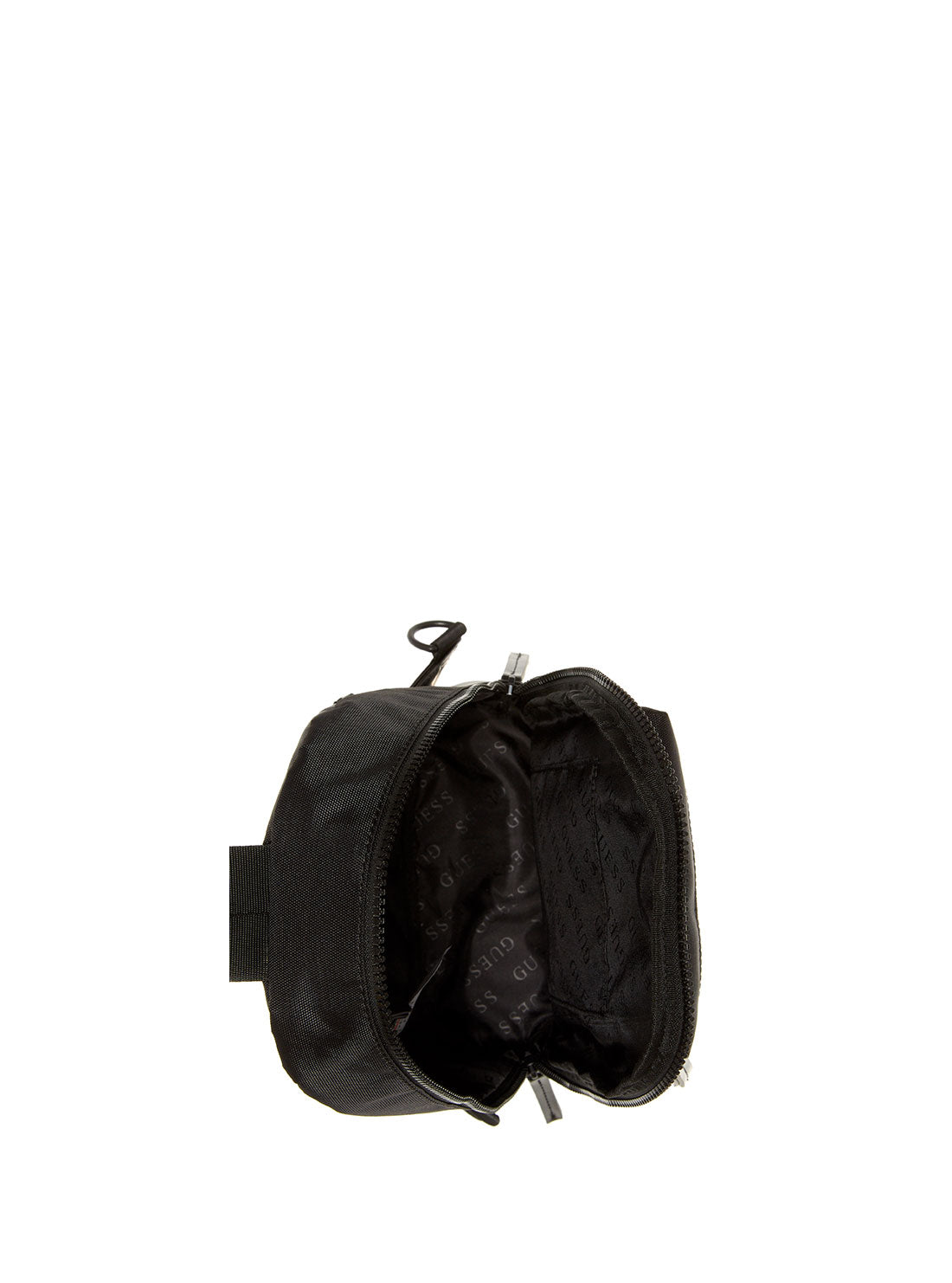 GUESS Womens  Black Duo Sling Backpack NG773293 Inside View