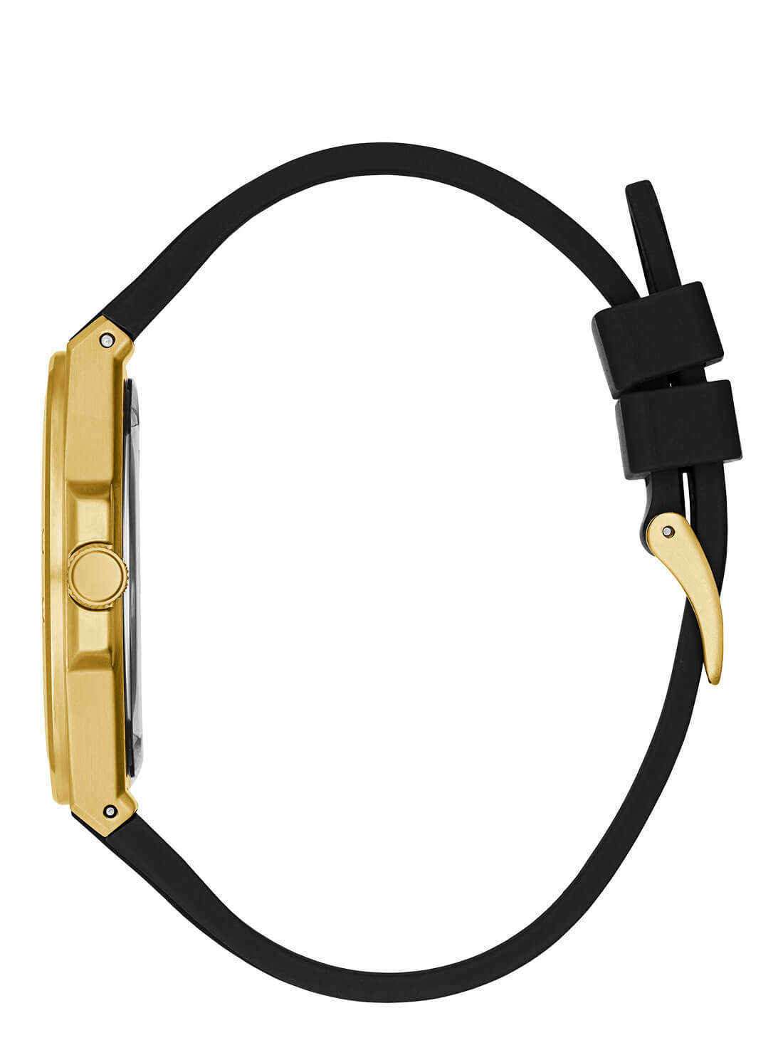 GUESS Mens Black Gold Perspective Watch GW0388G2 Side View