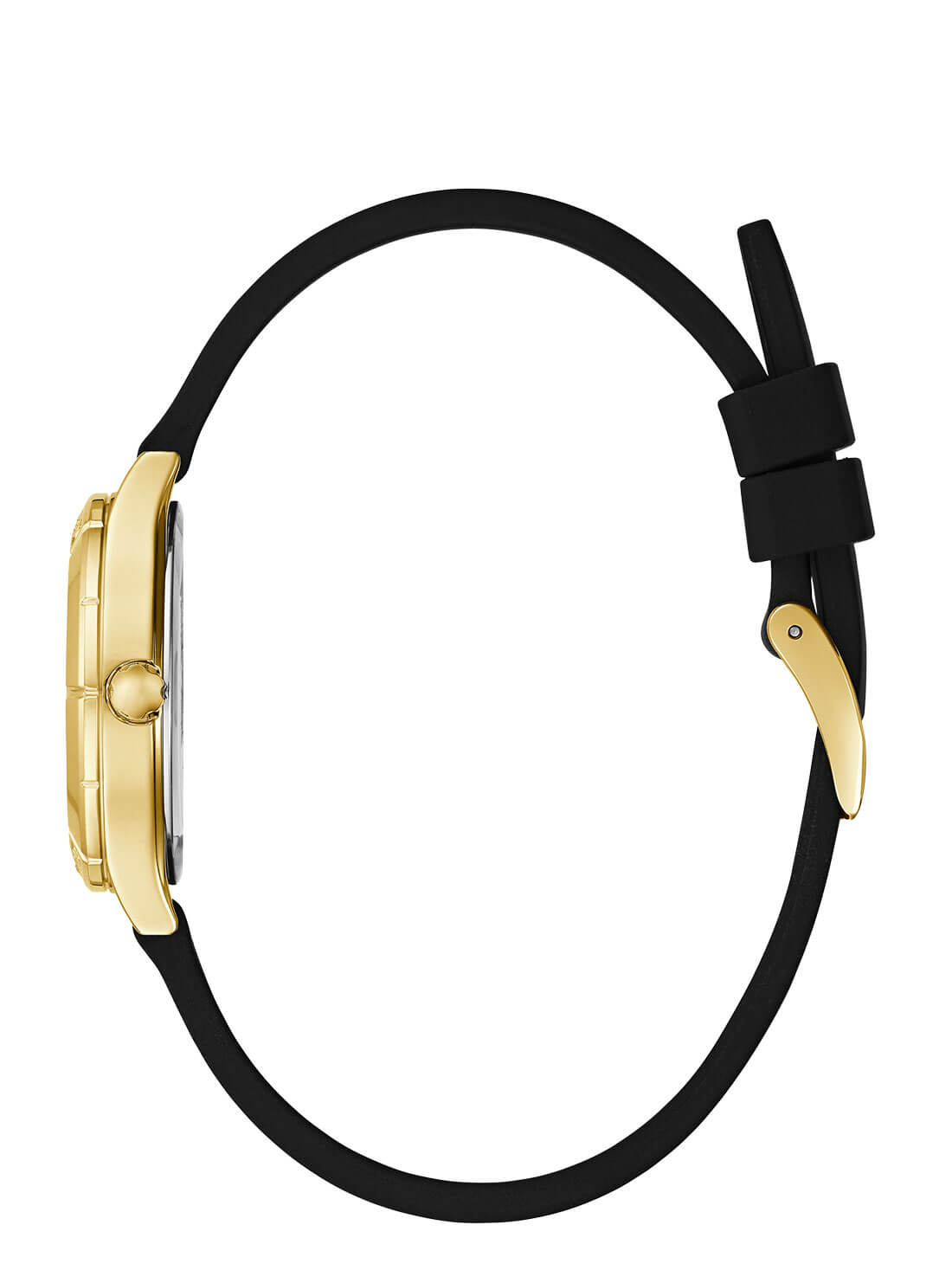GUESS Womens Black Gold Piper Watch GW0451L1 Side View