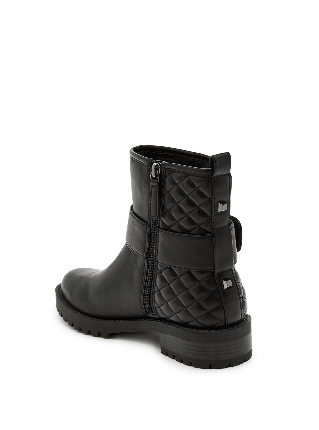GUESS Womens Black Hadasa Ankle Boots HADASA2 Back View