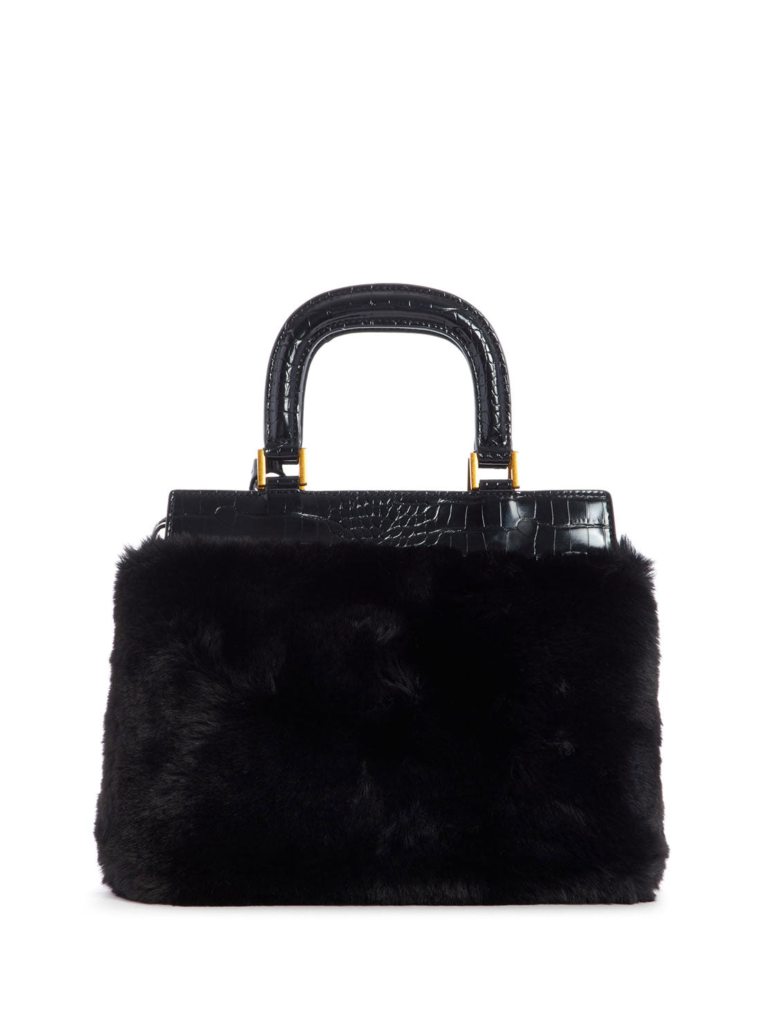 GUESS Womens Black Katey Luxe Luxury Satchel FB838328 Back View