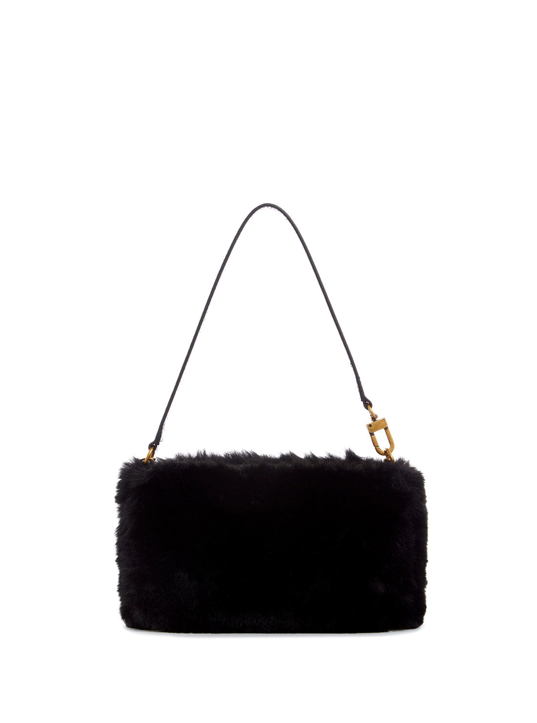 GUESS Womens Black Katey Luxe Mini Shoulder Bag FB838372 Back View