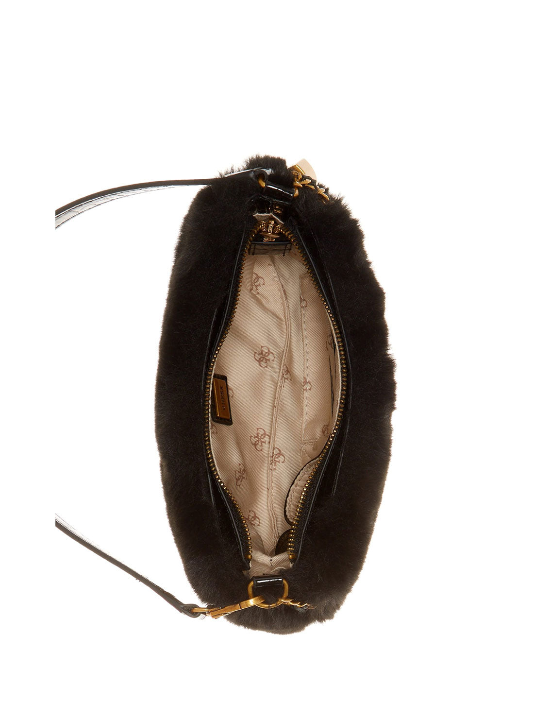 GUESS Womens Black Katey Luxe Mini Shoulder Bag FB838372 Inside View