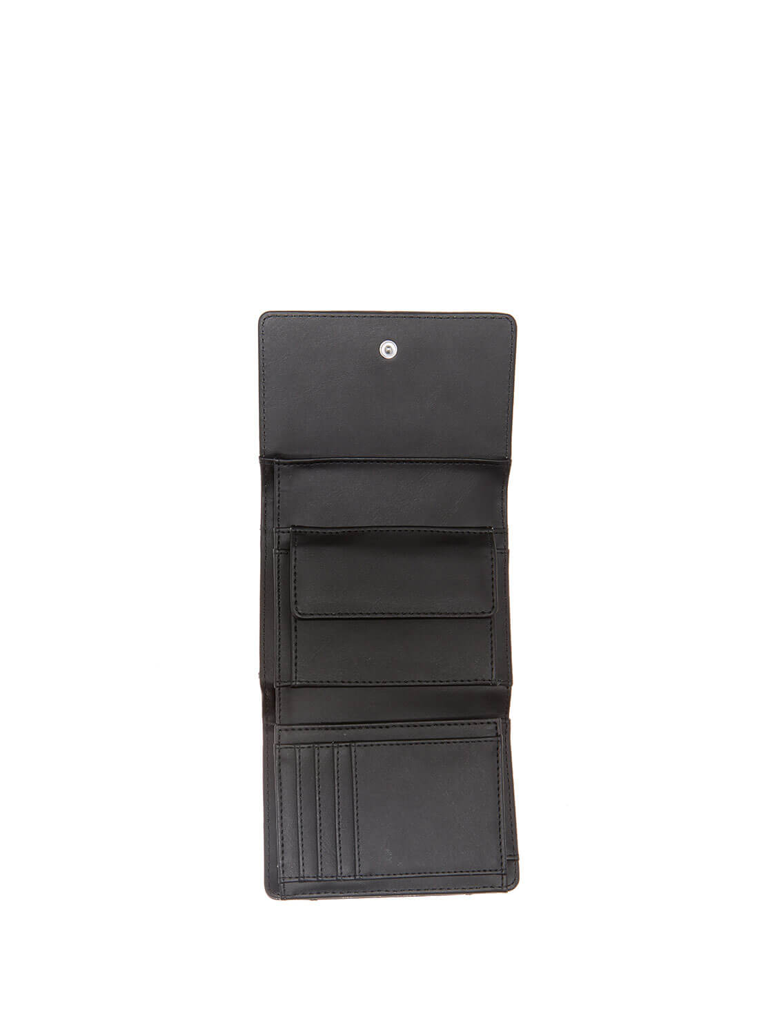 GUESS Womens Black Katey Small Trifold Wallet QN787019 Inside View